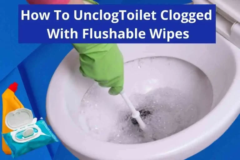 How To Unclog Toilet Clogged With Flushable Wipes