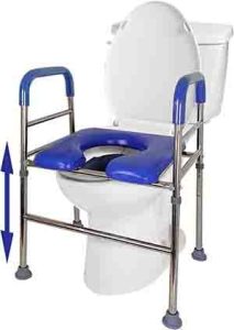 Best Padded Raised toilet seat with adjustable height