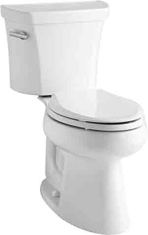 Kohler K-3999-0 Highline Comfort Height Two-piece Elongated 1.28 Gpf Toilet with Class Five Flushing Technology