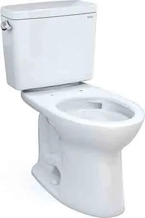 TOTO Drake CST776CSFG#01 Two-Piece Elongated 1.6 GPF Universal Height TORNADO FLUSH Toilet
